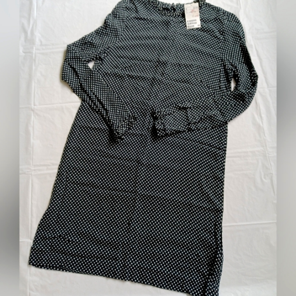 NWT H&M Black poka dot dress. Size 6